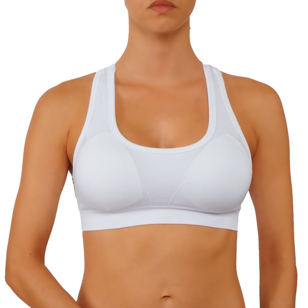 5/25  Super soft sports bra with racerback (AT1907) - Picture 2 of 5
